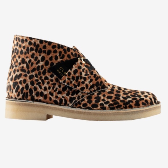 Clark’s Originals chukka pony hair leopard print - Picture 1 of 11